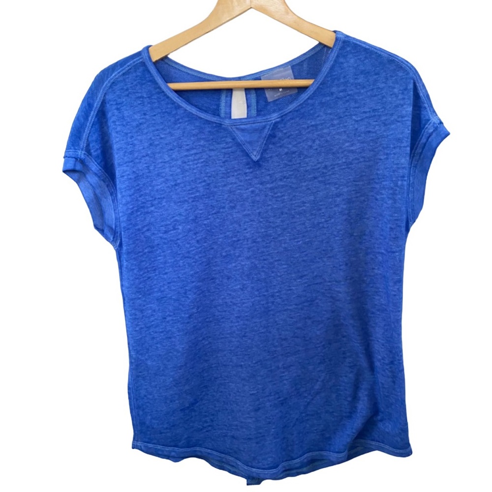 Calvin Klein Blue Performance Tshirt Slit Back Size M
